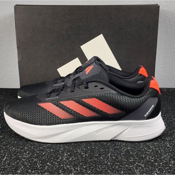 NEW Adidas Duramo Running Athletic Shoes Men's Size 10 Crimson Black Training - Picture 3 of 8